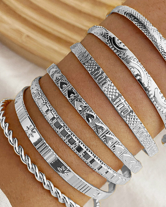 Zespuntige sterarmband set van 7 stuks