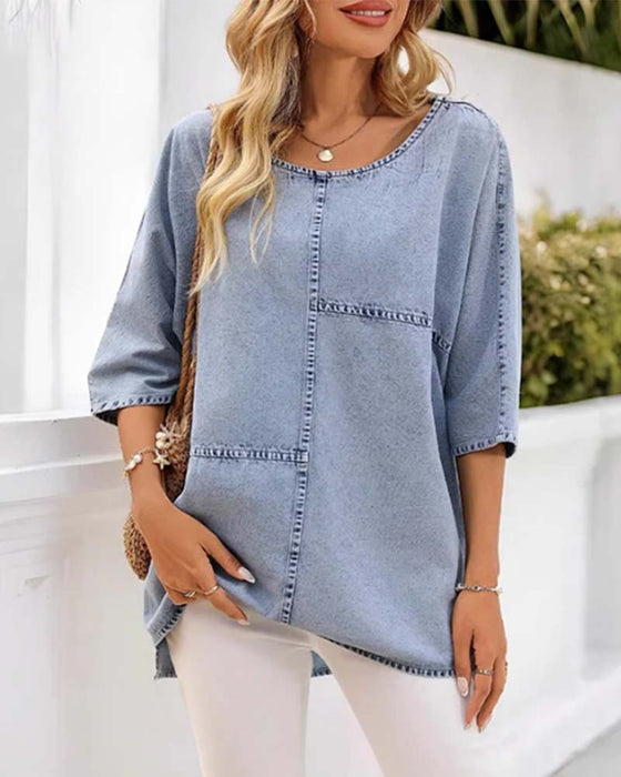 T-Shirt Effen Plus Maat
