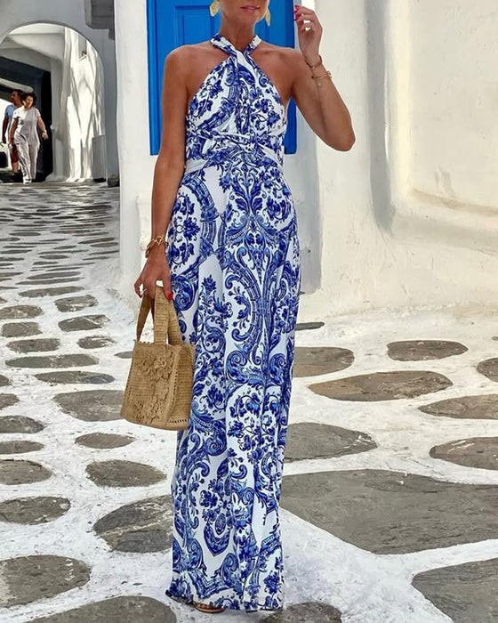 Luchtige Halsloze Cashew Bloem Lang