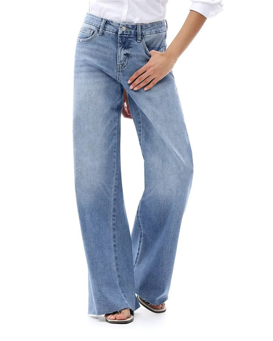 Jeans Zak Knoop Wijde Pijp