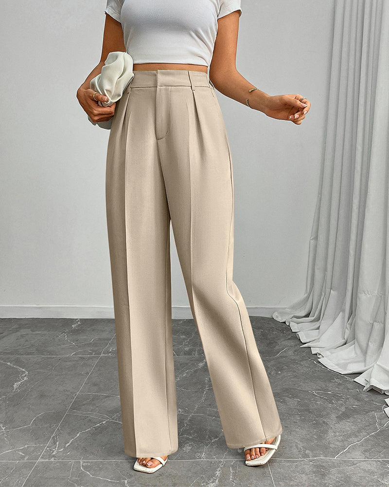 Broek Casual Los Recht Wijd Pijp