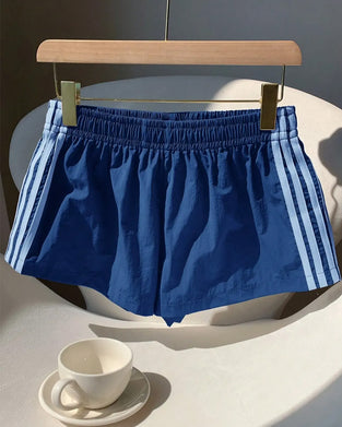 Shorts Gestreepte Contrastrijke Baan