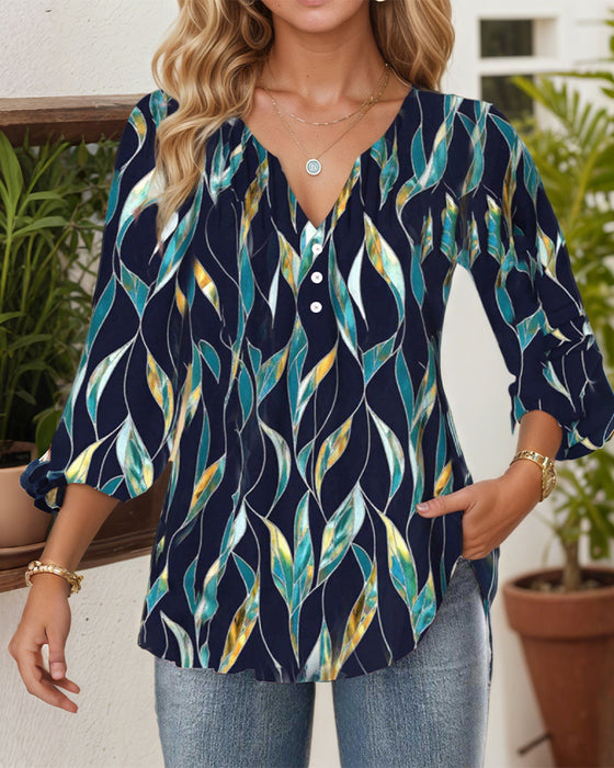 Blouse Casual V-Hals