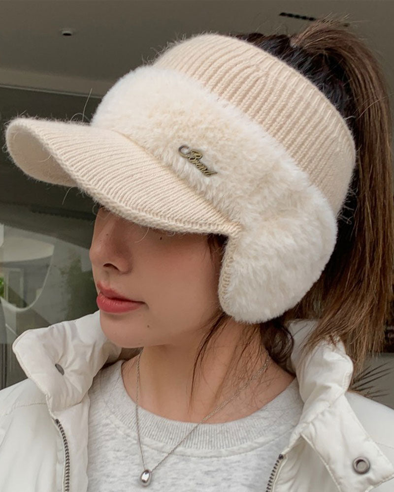 Trendy Gebreide Warme Muts