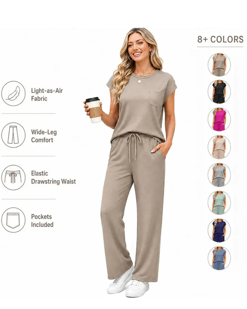 Set Effen Korte Mouw En Lange Broek
