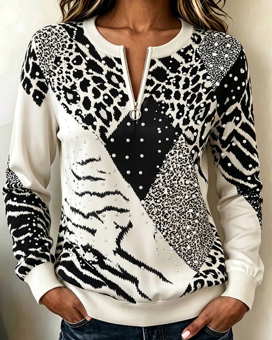 Sweater Lange Mouwen Ronde Hals