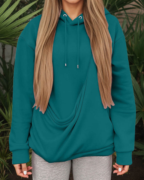 Hoodie Grote Zak Effen