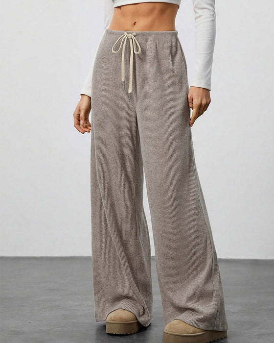 Broek Effen Koord Breedbeend Lang
