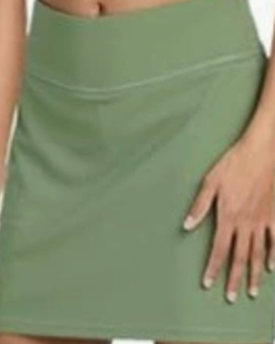 Rok Hoge Taille Effen Kort