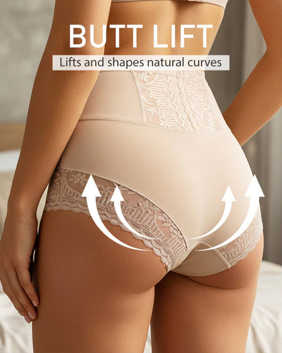 Dames Hoge Taille Kanten Slip Die De Buik Strakt En De Billen Optilt