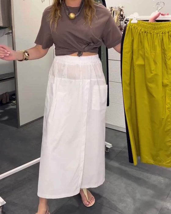 Broek Casual Schort Stijl Enkellang