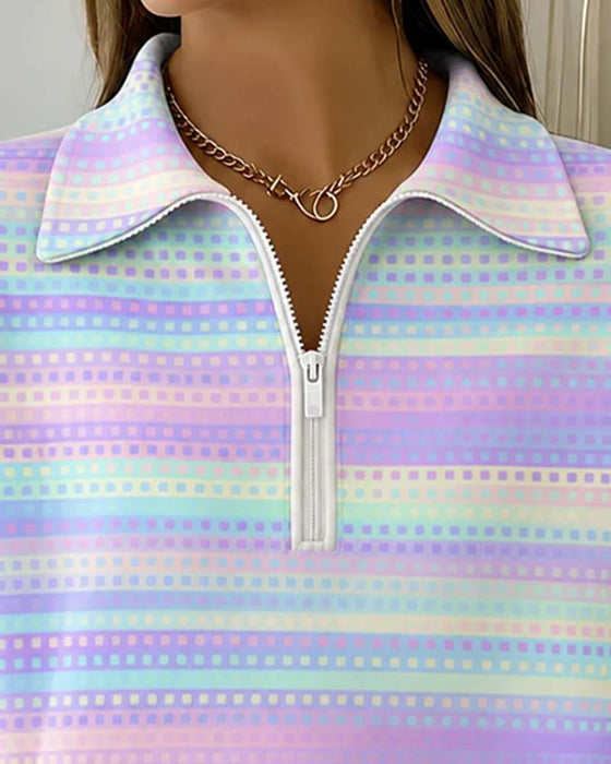 Sweatshirt Revers Lange Mouwen