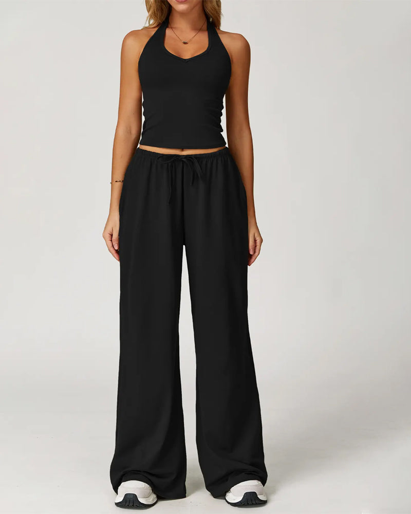 Set Halter V-Hals Casual