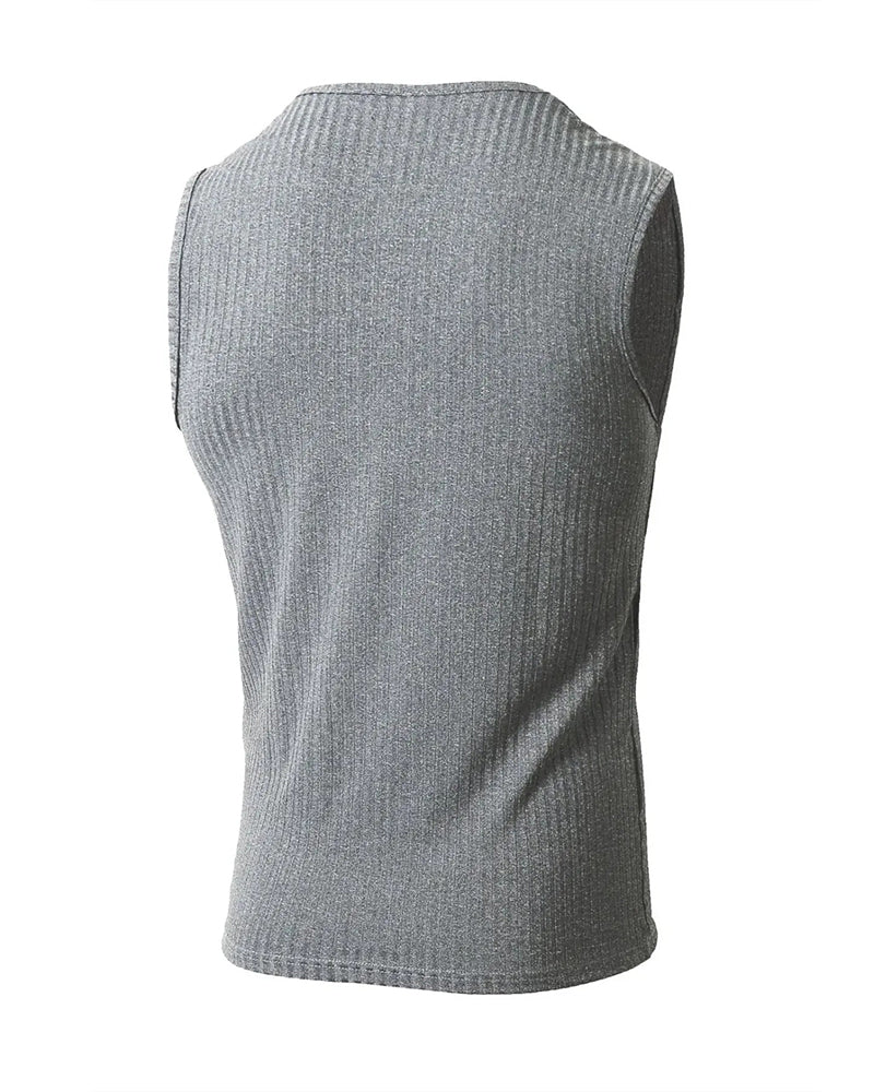 Heren Tanktop Effen Kleur Sport Casual
