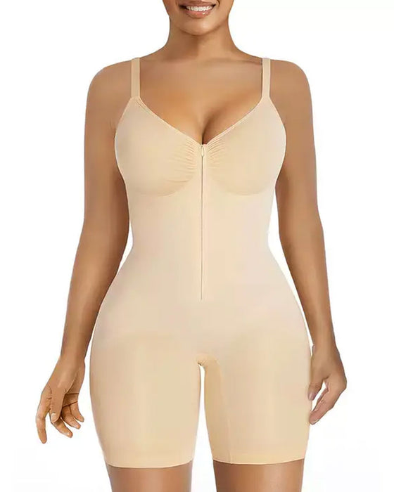 Shapewear voor Dames Buikcontrole Bodysuit Rits Comfort Ultra Stretch Stof