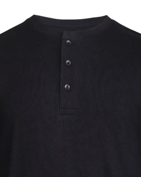 Overhemd Ronde Hals Henley Lange Mouw