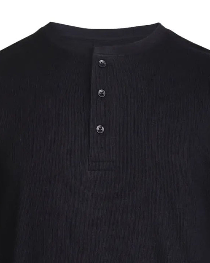 Overhemd Ronde Hals Henley Lange Mouw