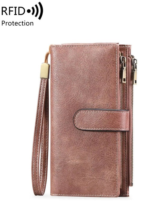 Dames Rits Lange Portemonnee Trendy Exquise Cadeau Portemonnee