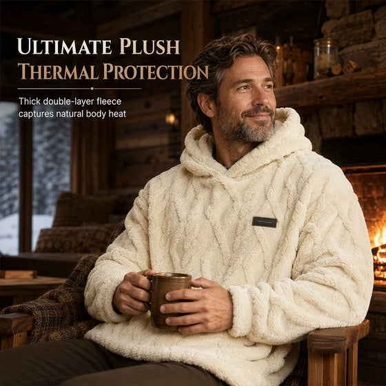 Heren Winter Jacquard Patroon Hoodie
