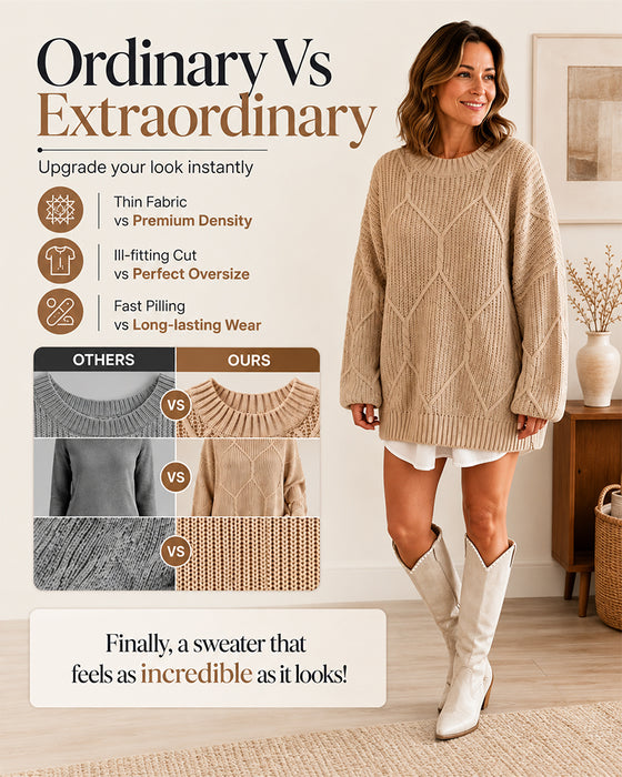 Pullover Effen Kleur Lange Mouwen