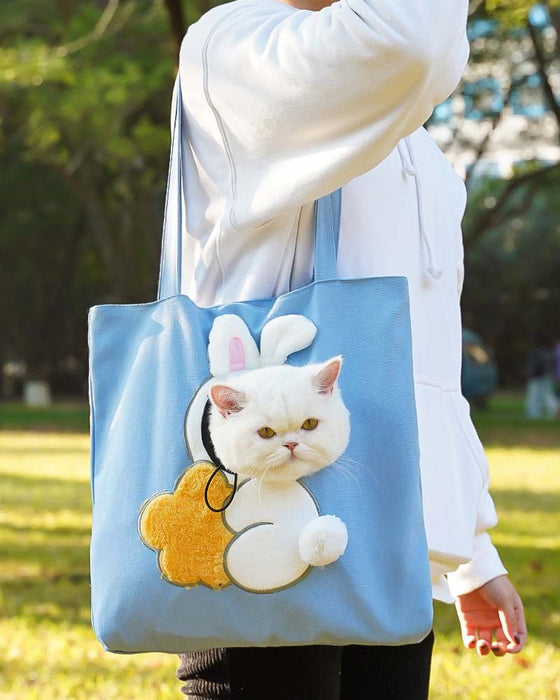 Tas Schattig Personage Huisdierdrager Canvas Tote