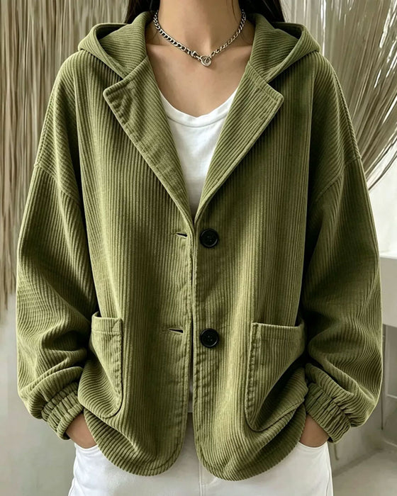 Jas Casual Capuchon Knoop Zak
