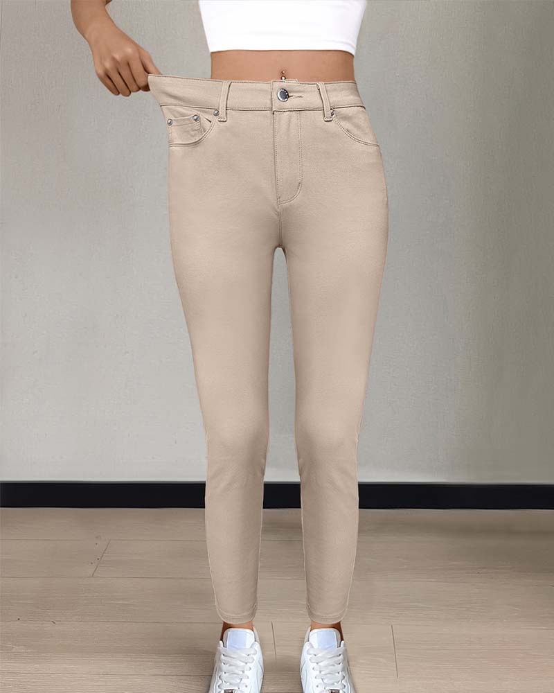 Broek Dames Zak Effen Skinny Casual