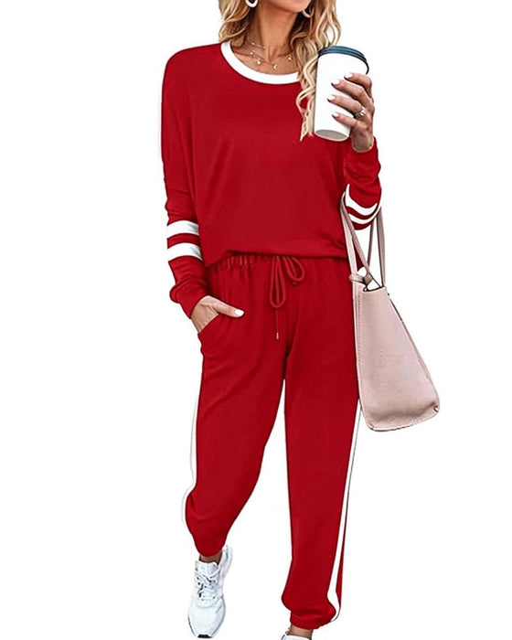 Set Ronde Hals Lange Mouw Top Joggingbroek