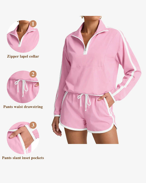 Set Rits-Trekkoord Kleurblok Casual