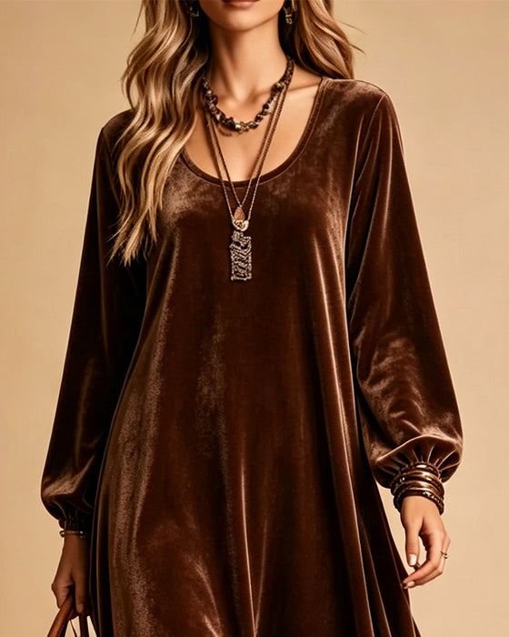 Jurk Casual Patchwork Luipaard