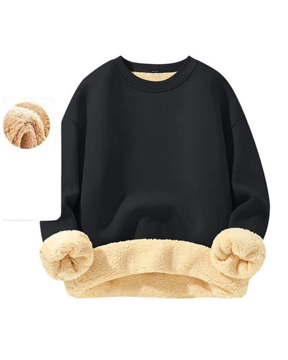 Sweatshirt Rondhals Effen Heren