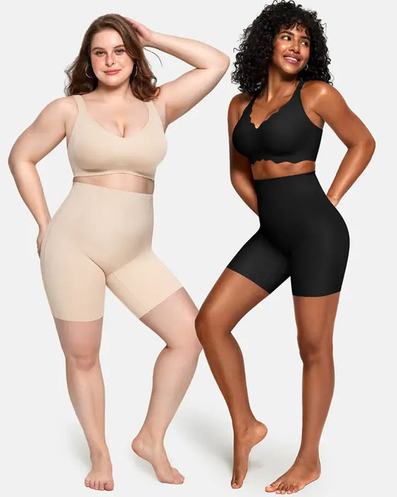 Buikcontrole Shapewear Ademende Comfortabele Shorts Voor Dames Billiftende Body Shaper Shorts Hoge Taille Naadloze Girdles Onder Jurk