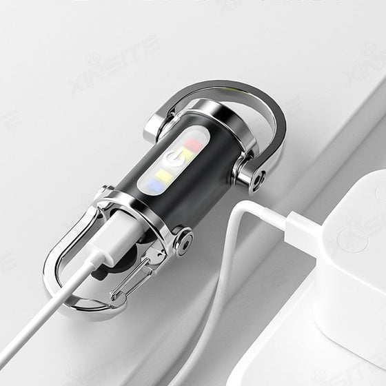 Oplaadbare Mini Zaklamp Sleutelhanger