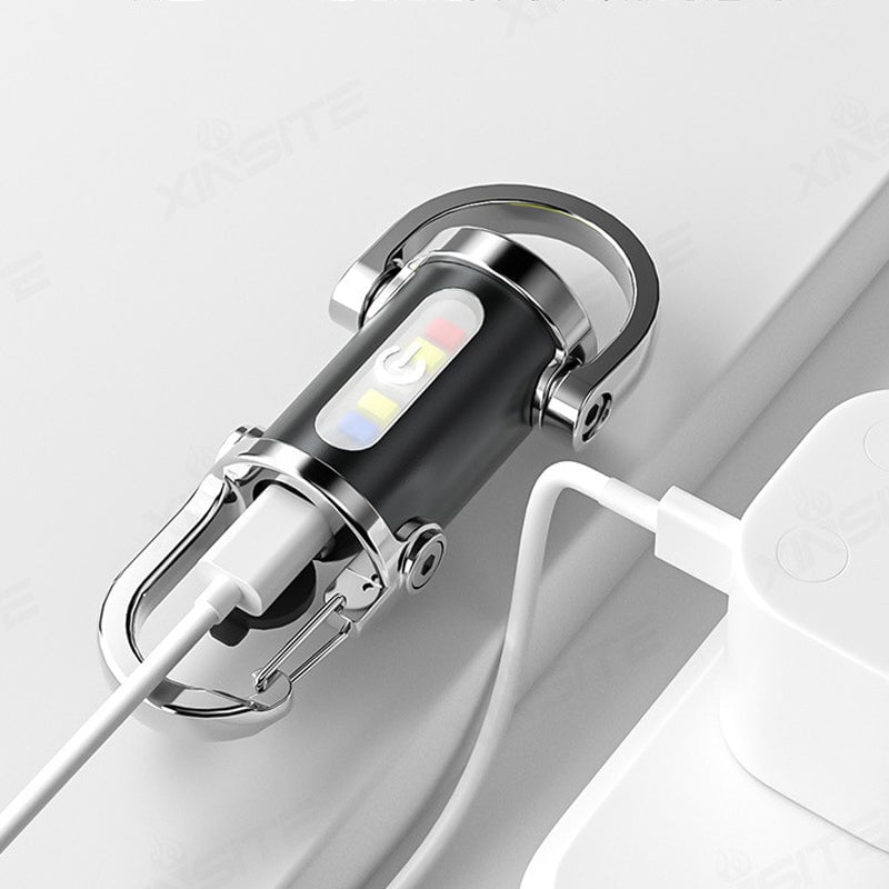 Oplaadbare Mini Zaklamp Sleutelhanger
