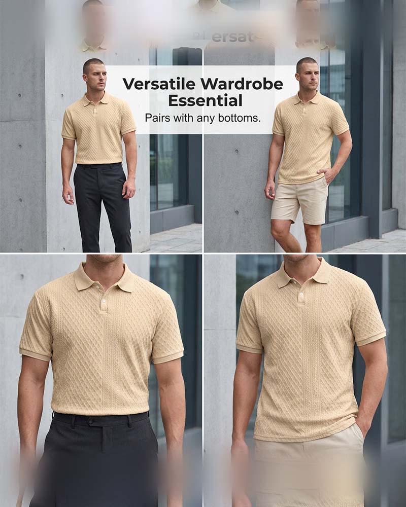 Overhemd Omslagkraag Heren Polo