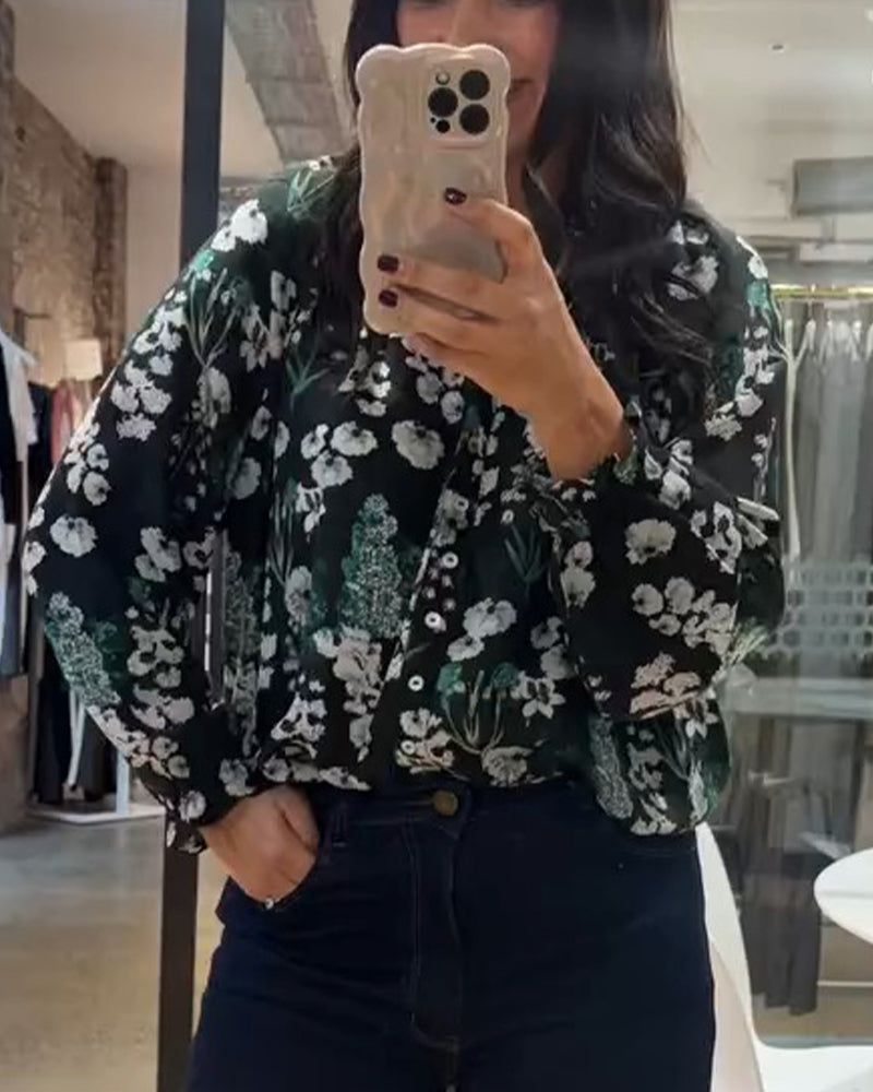Blouse Casual Lange Mouwen Bedrukt