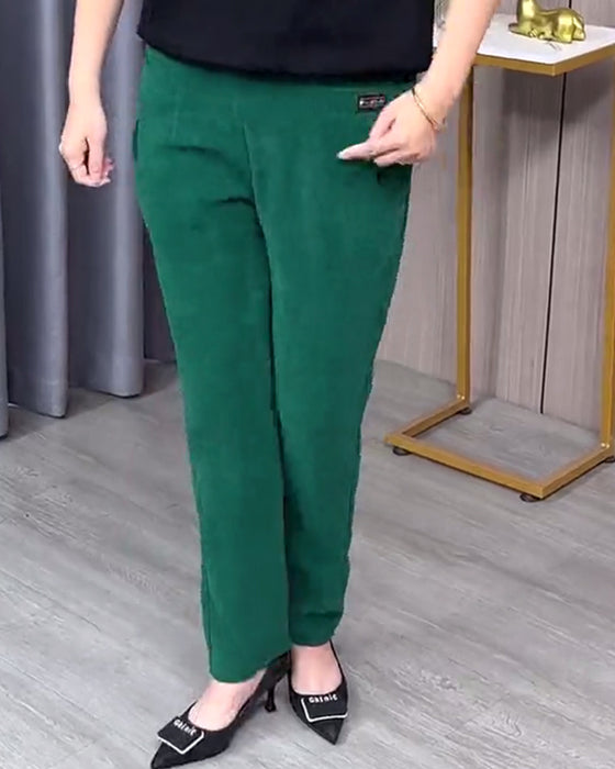 Effen Stretch Skinny Broek