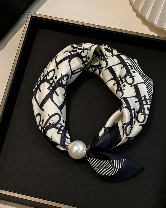 Moeiteloze glamour: Parelsjaal met kliksluiting 🧣