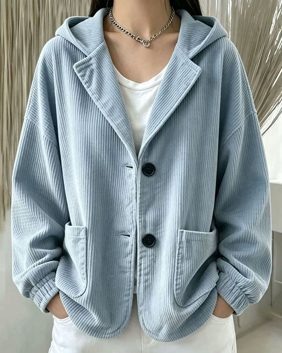 Jas Casual Capuchon Knoop Zak