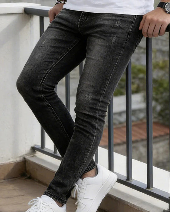 Jeans Heren Casual Effen