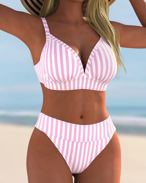 Bikinis Gestreept Tweedelig