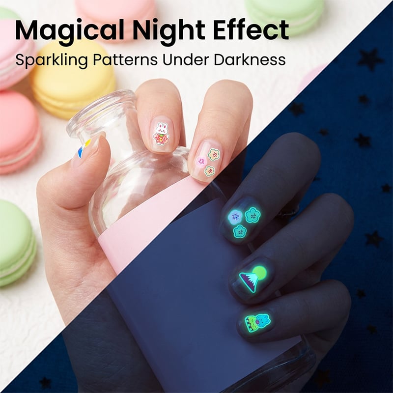 Glow-In-The-Dark Nagelstickers Voor Kinderen