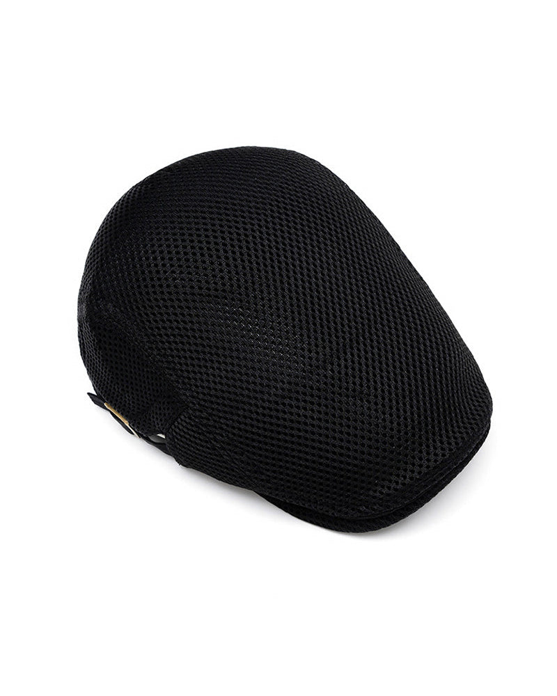 Heren Ademend Mesh Platte Pet - Verstelbare Newsboy Ivy Baret Zomerhoed