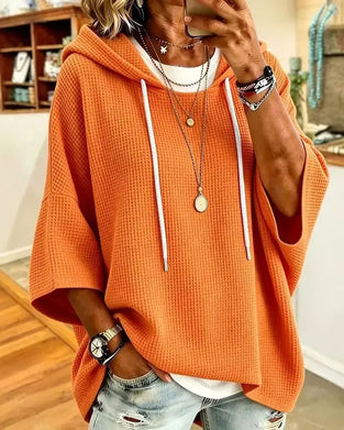 Hoodie Met Capuchon Trekkoord Relaxed