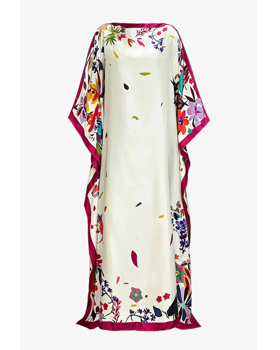 Jurk Off-Shoulder Contrast Los Vakantie
