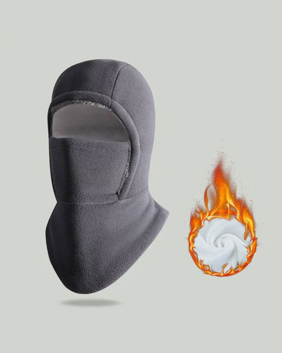 Winter 2 In 1 Muts En Gezichtsmasker Winddicht Dikke Fleece Voering Voor Buitensport Zwart
