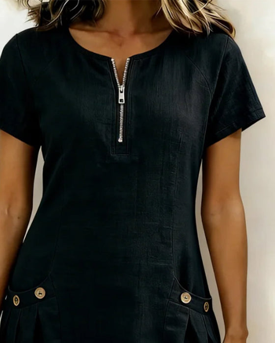 Off-Shoulder 100% Katoen Wijd Pijp