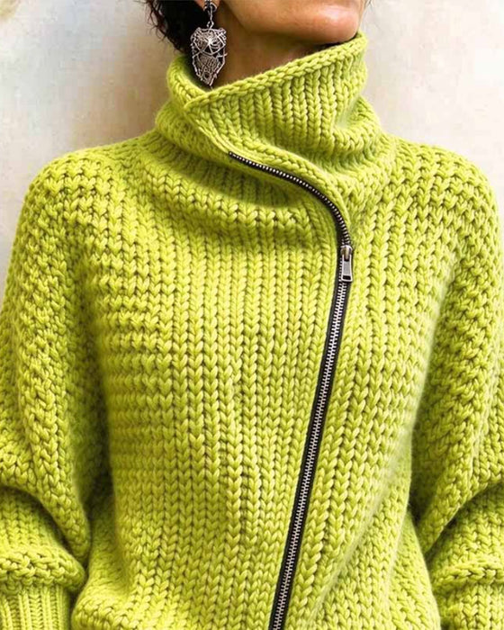 Pullover Hoge Hals Lange Mouwen