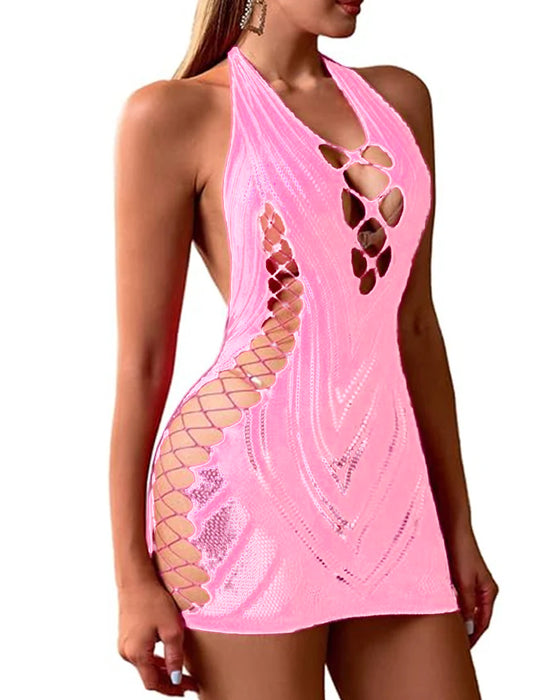 Lingerie Sexy Halterneck Jacquard