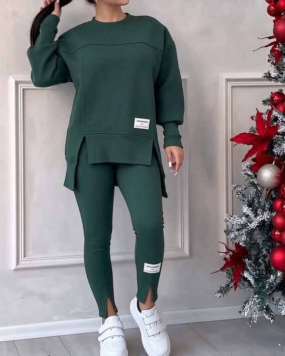 Set Bedrukt Sweatshirt En Joggingbroek